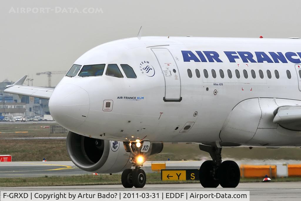 F-GRXD, 2002 Airbus A319-111 C/N 1699, Air France