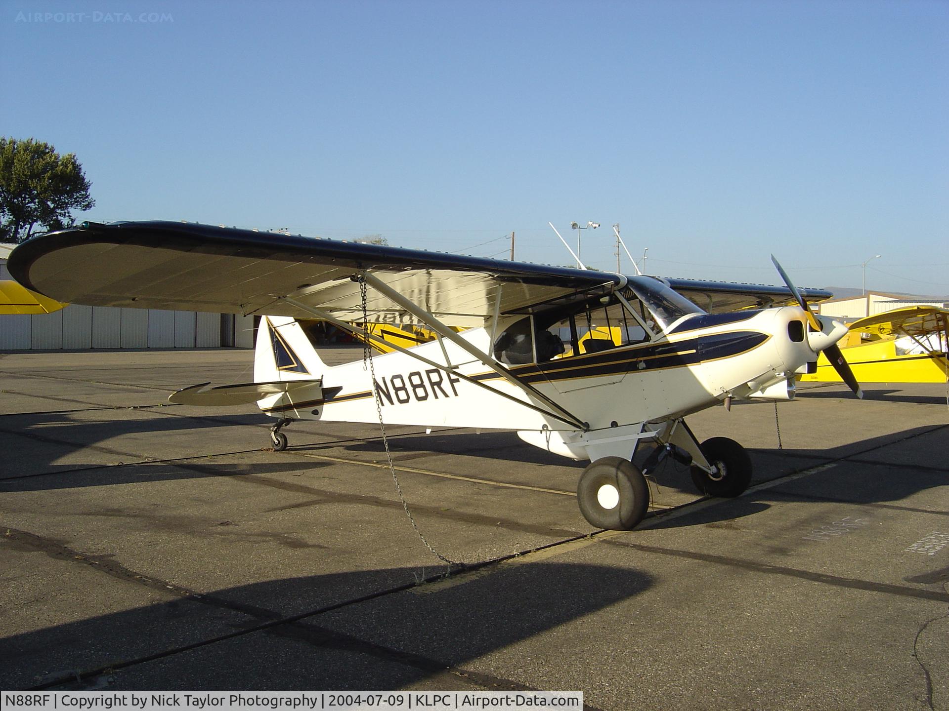 N88RF, 1975 Piper PA-18-150 Super Cub C/N 18-7609027, On display at the Lompoc Piper Cub Fly-in