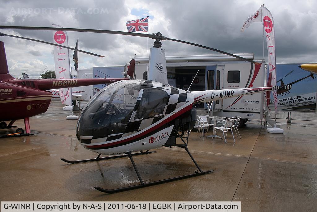 G-WINR, 1991 Robinson R22 Beta C/N 1709, Aero Expo 2011 Static