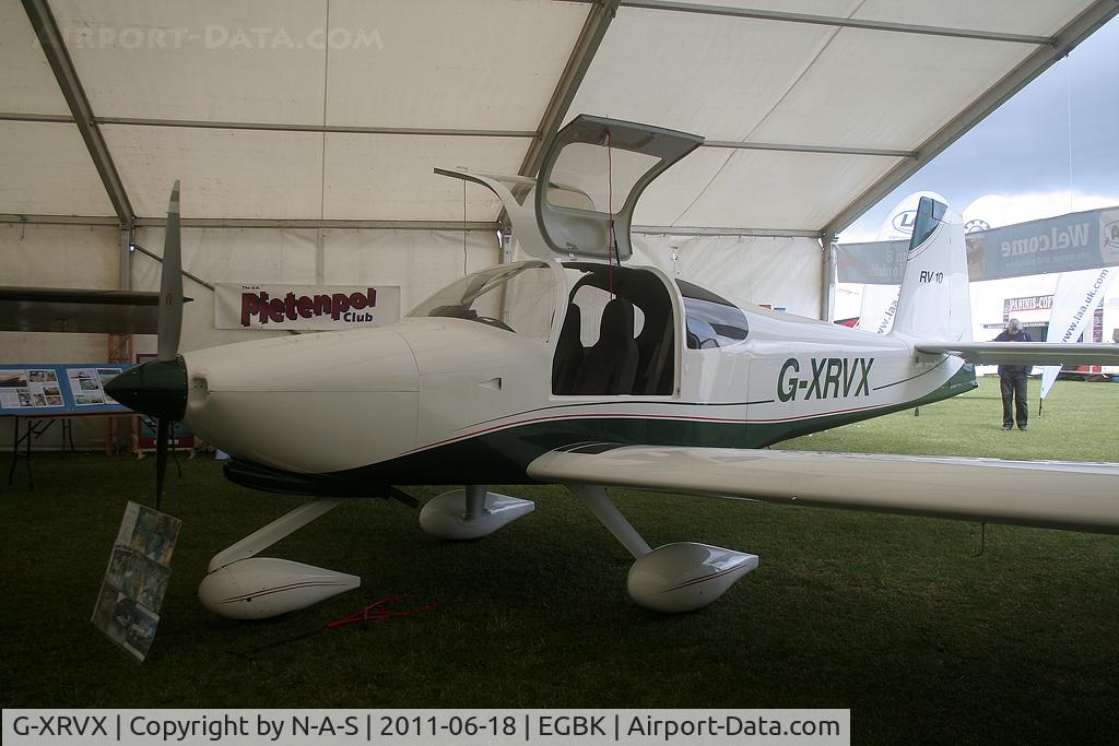 G-XRVX, 2006 Van's RV-10 C/N PFA 339-14592, Aero Expo 2011 Static