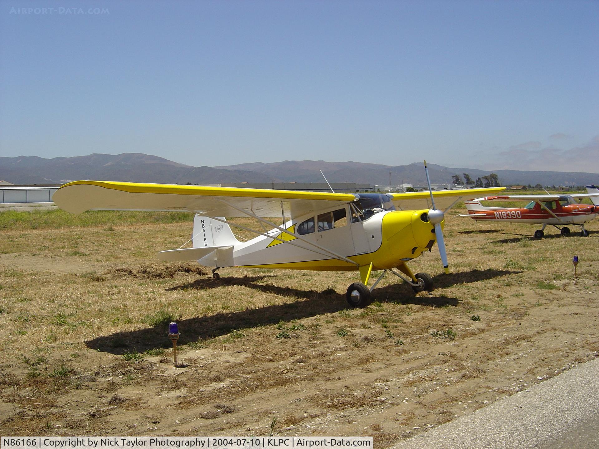 N86166, 1946 Aeronca 11AC Chief C/N 11AC-595, On display at the Lompoc Piper Cub Fly-in