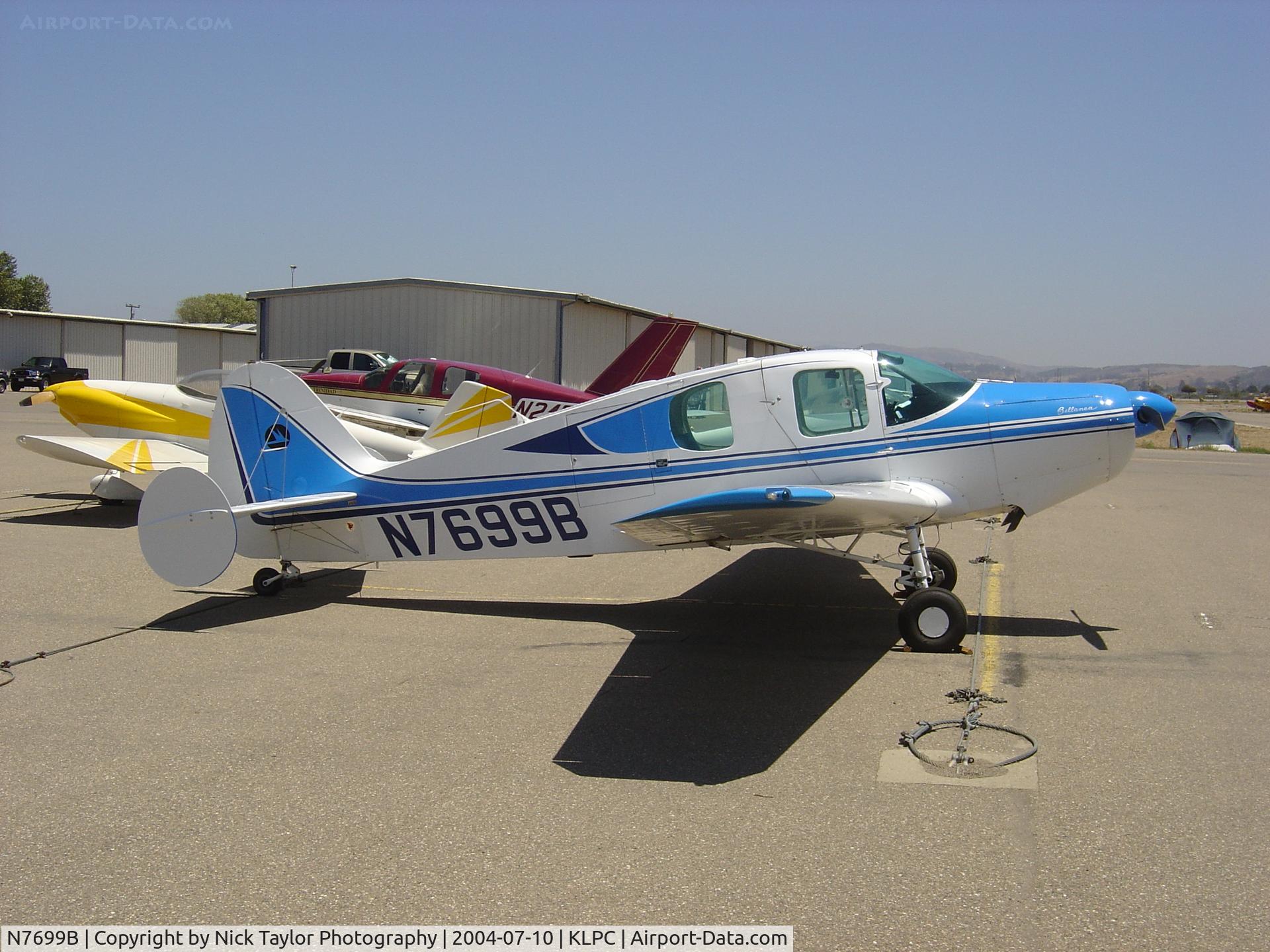N7699B, 1958 Bellanca 14-19-2 Cruisair Senior C/N 4051, On display at the Lompoc Piper Cub Fly-in