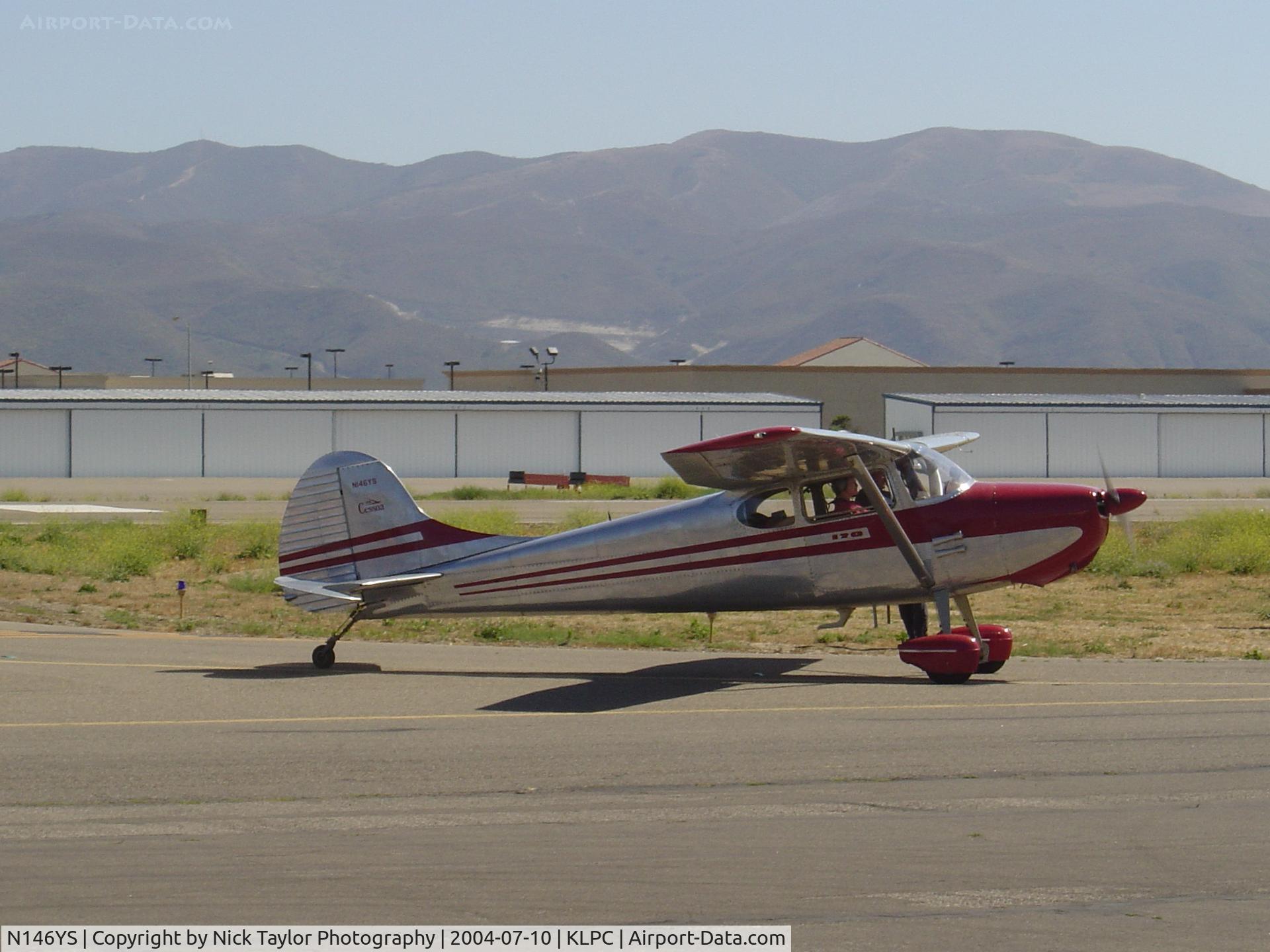 N146YS, 1952 Cessna 170B C/N 25713, Arriving at LPC