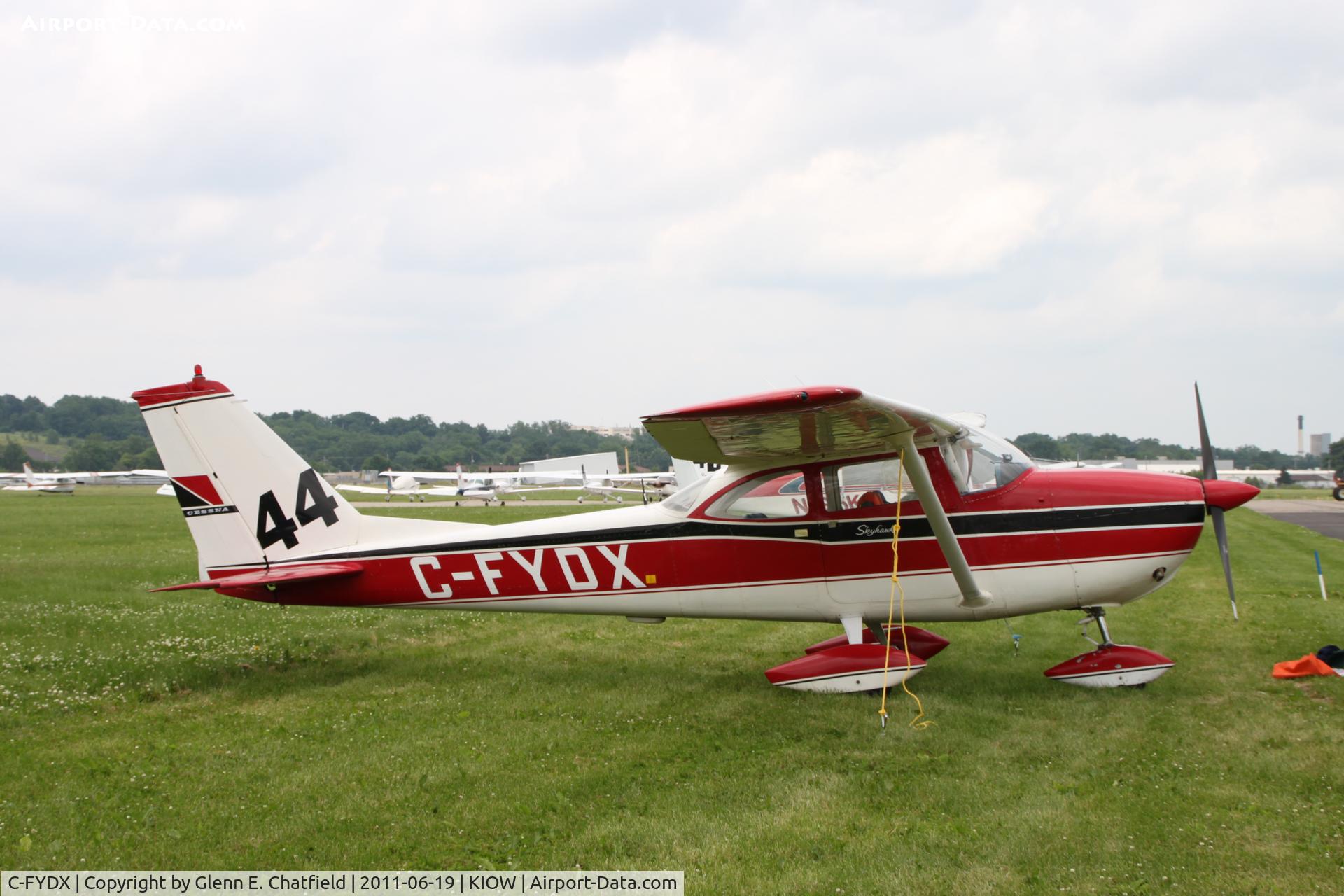 C-FYDX, 1965 Cessna 172F C/N 17252880, In town for the 99s' Air Race Classic. Iowa City starting point dropped due to weather.