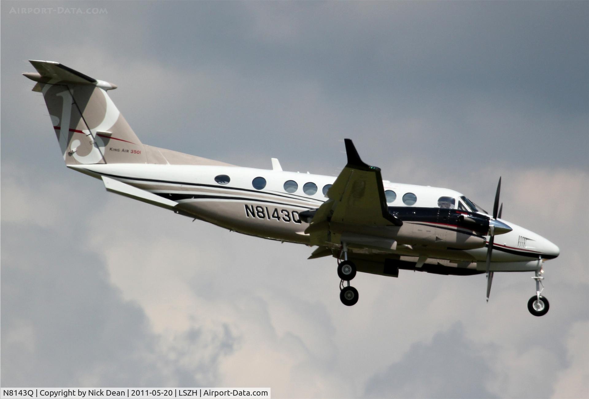 N8143Q, 2011 Hawker Beechcraft 350i King Air (B300) C/N FL-743, LSZH/ZRH