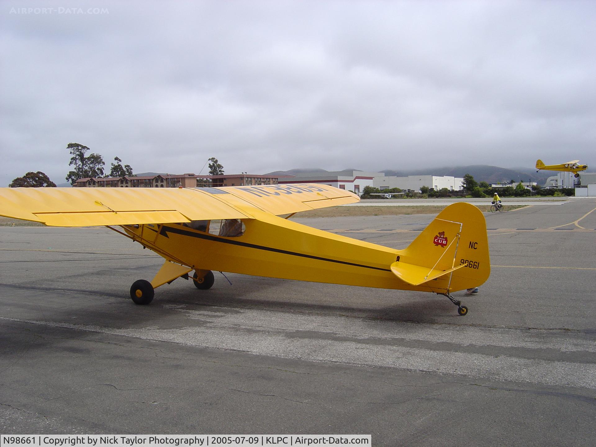 N98661, 1946 Piper J3C-65 Cub Cub C/N 18890, On display at the Lompoc Piper Cub Fly-in