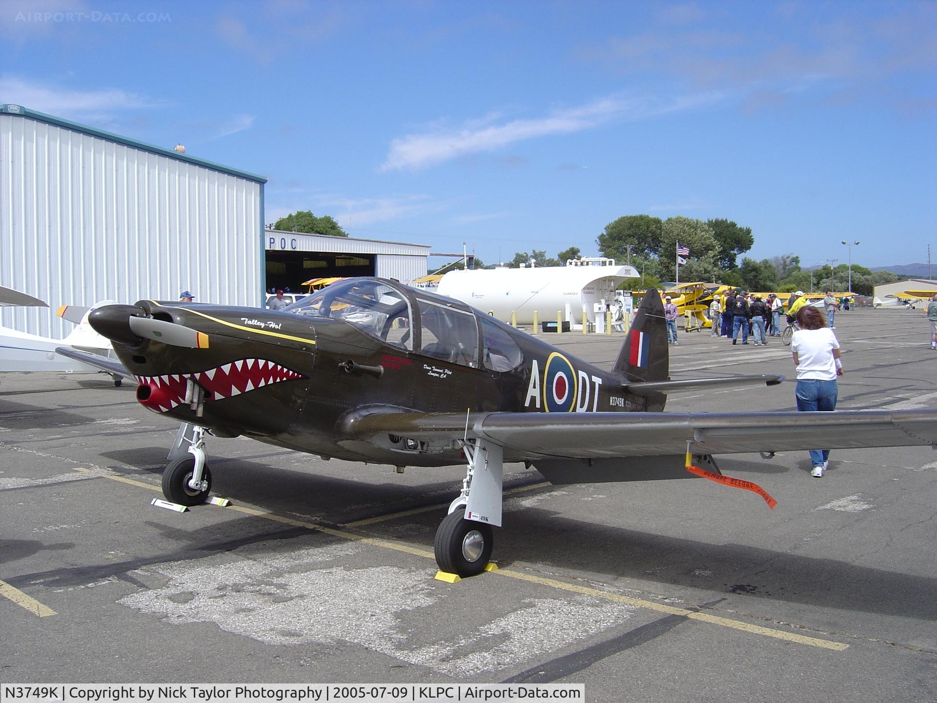 N3749K, 1946 Globe GC-1B Swift C/N 1442, On display at the Lompoc Piper Cub Fly-in