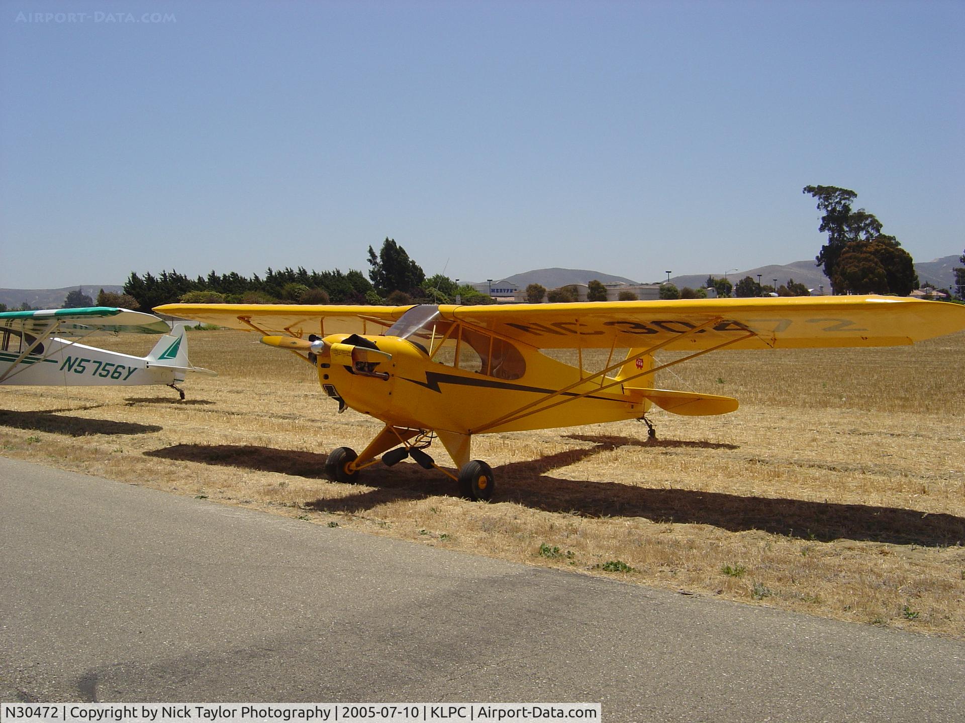 N30472, 1940 Piper J3L-65 Cub C/N 4859, On display at the Lompoc Piper Cub Fly-in