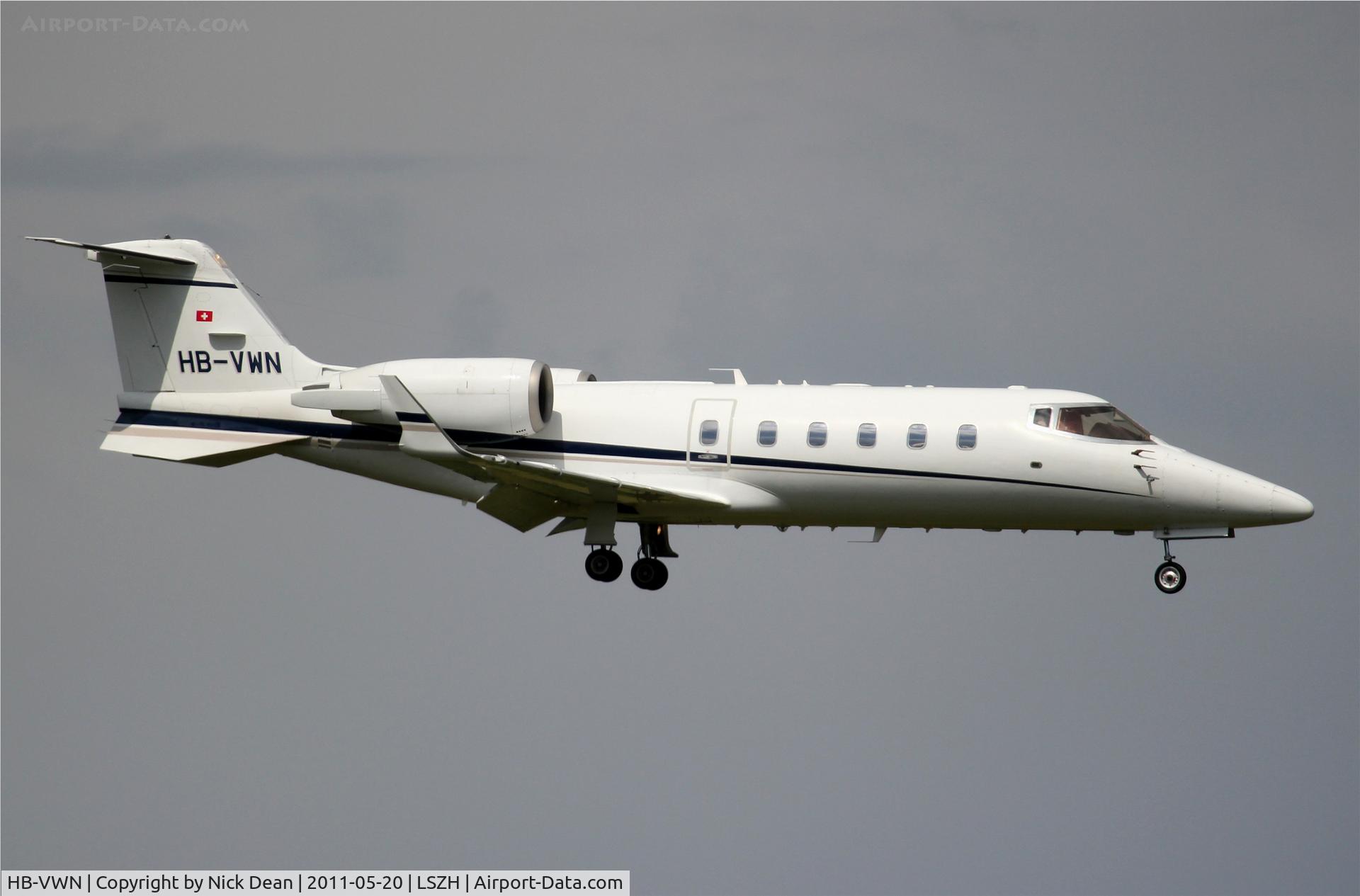 HB-VWN, 1999 Learjet 60 C/N 60-158, LSZH/ZRH