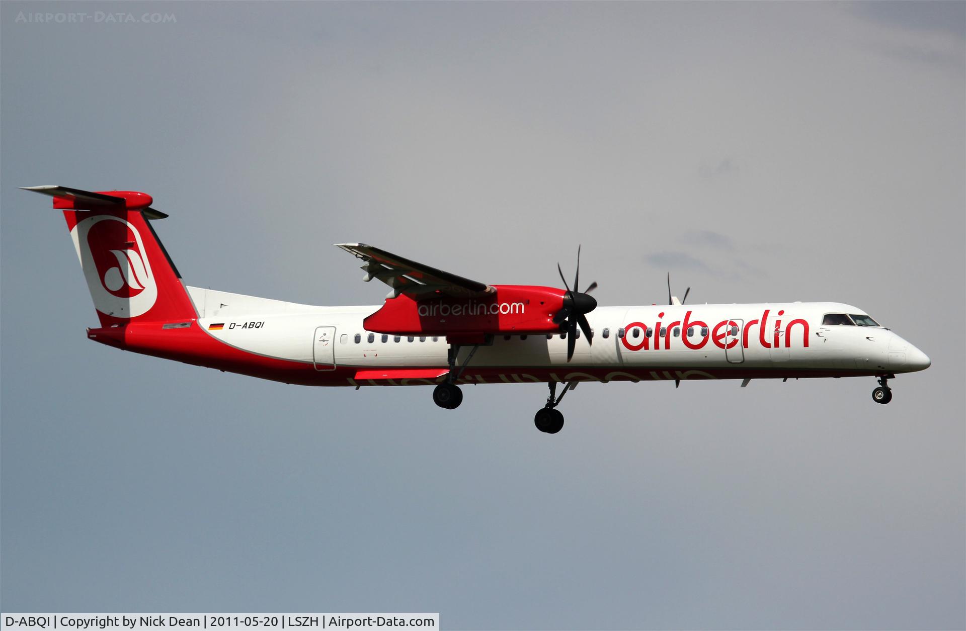 D-ABQI, 2009 De Havilland Canada DHC-8-402Q Dash 8 C/N 4264, LSZH/ZRH