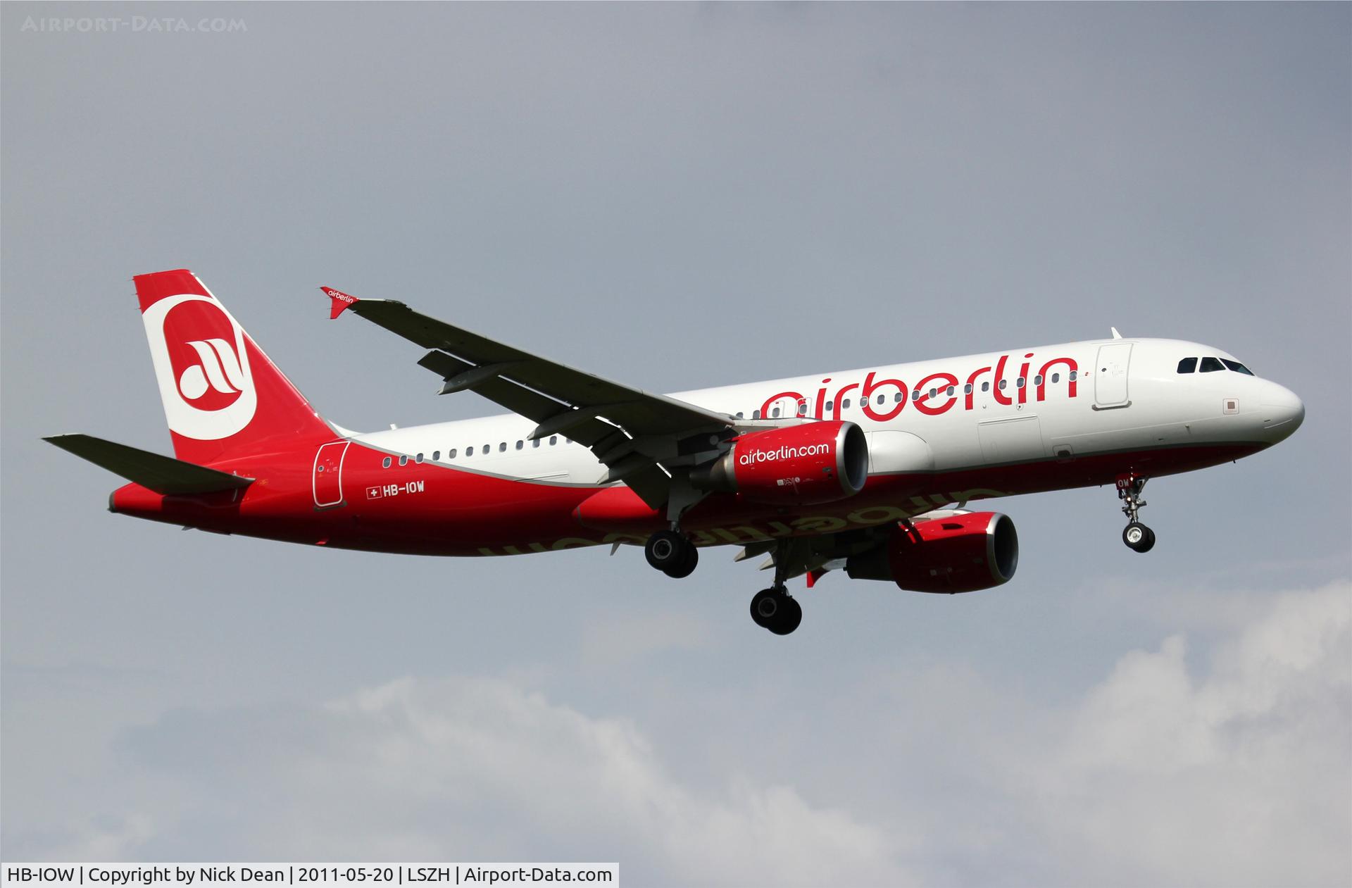 HB-IOW, 2007 Airbus A320-214 C/N 3055, LSZH/ZRH