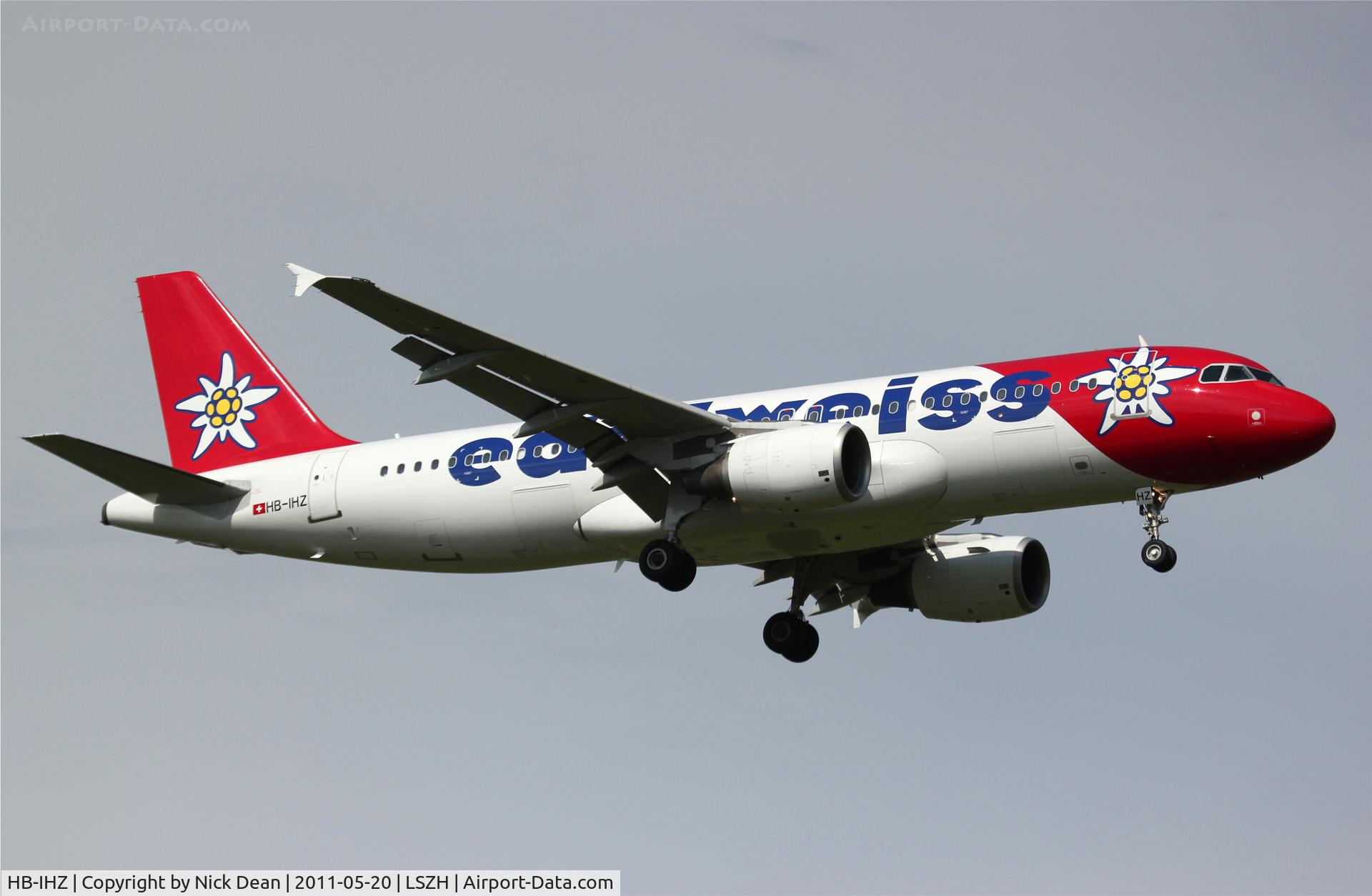 HB-IHZ, 1999 Airbus A320-214 C/N 1026, LSZH/ZRH