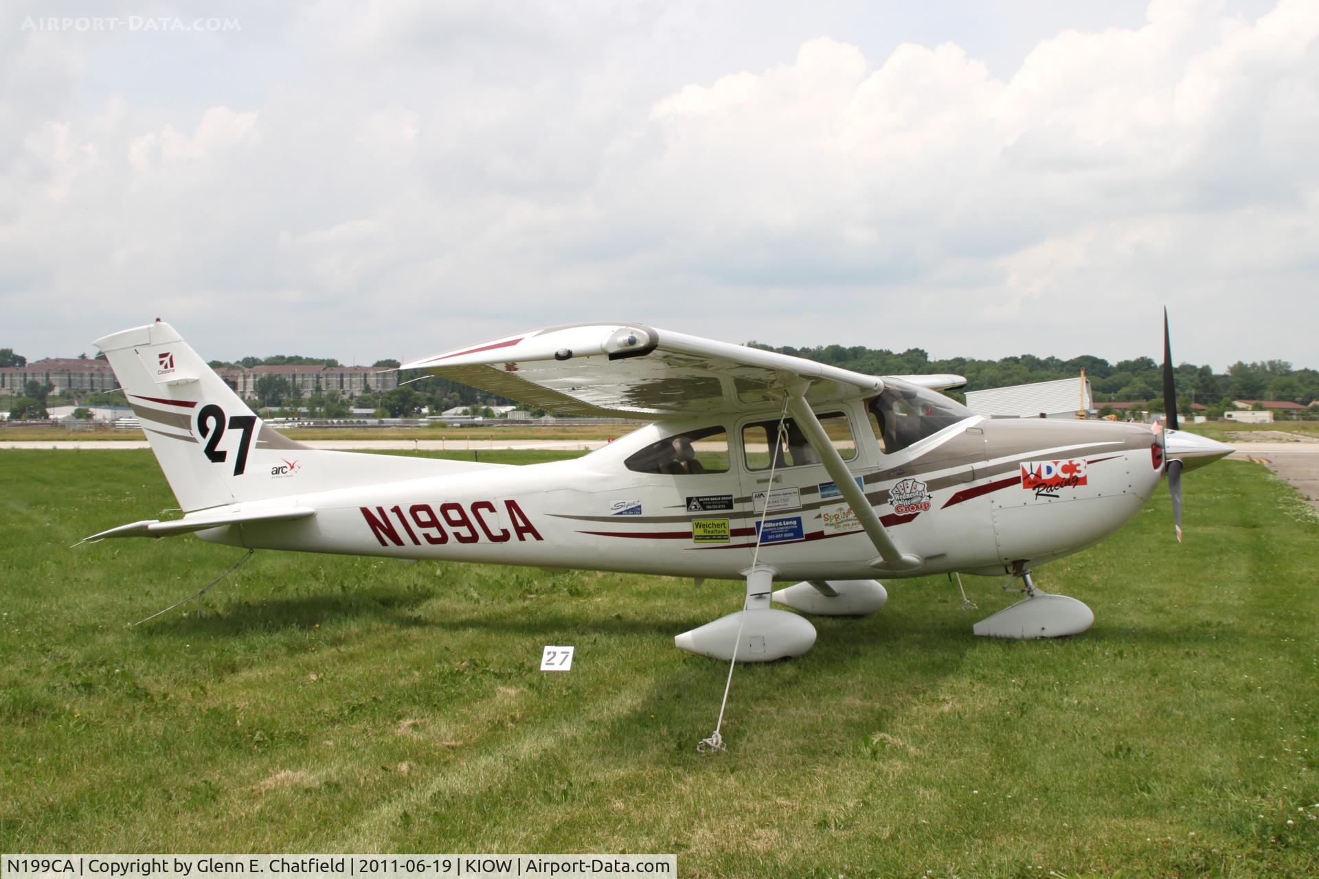 N199CA, 2005 Cessna 182T Skylane C/N 18281548, In town for the 99s' Air Race Classic. Iowa City starting point dropped due to weather.