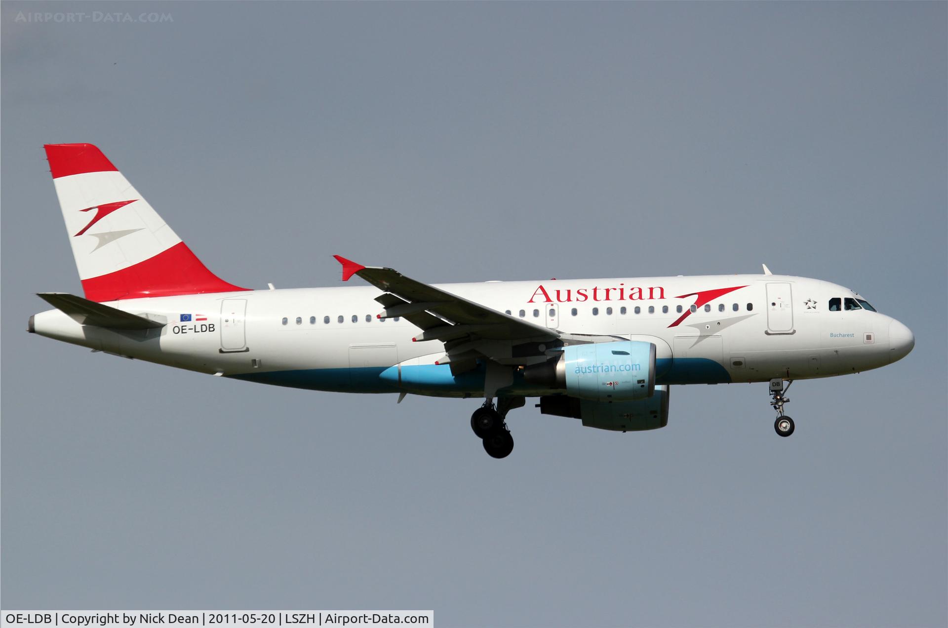 OE-LDB, 2004 Airbus A319-112 C/N 2174, LSZH/ZRH