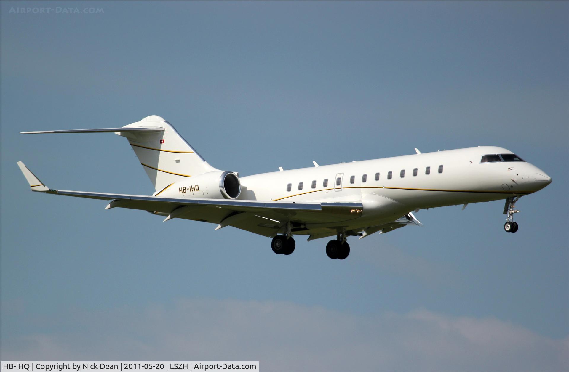 HB-IHQ, 1998 Bombardier BD-700-1A10 Global Express C/N 9011, LSZH/ZRH