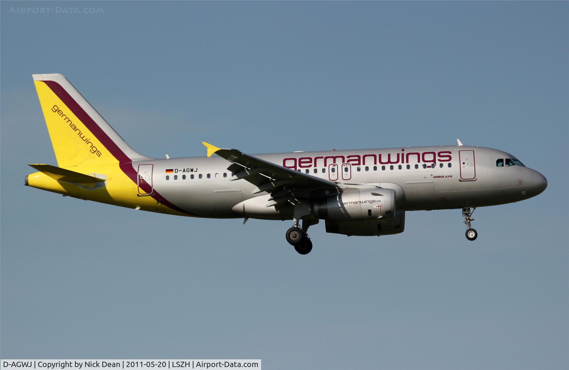 D-AGWJ, 2008 Airbus A319-132 C/N 3375, LSZH/ZRH
