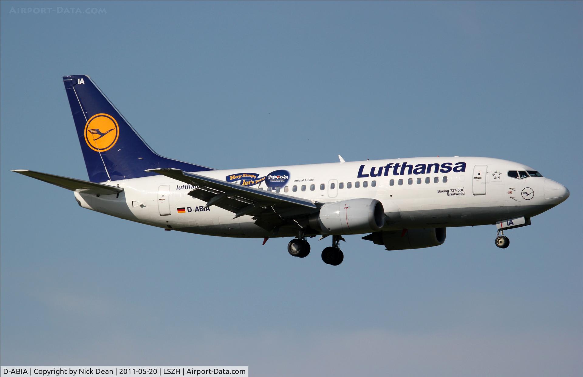 D-ABIA, 1990 Boeing 737-530 C/N 24815, LSZH/ZRH