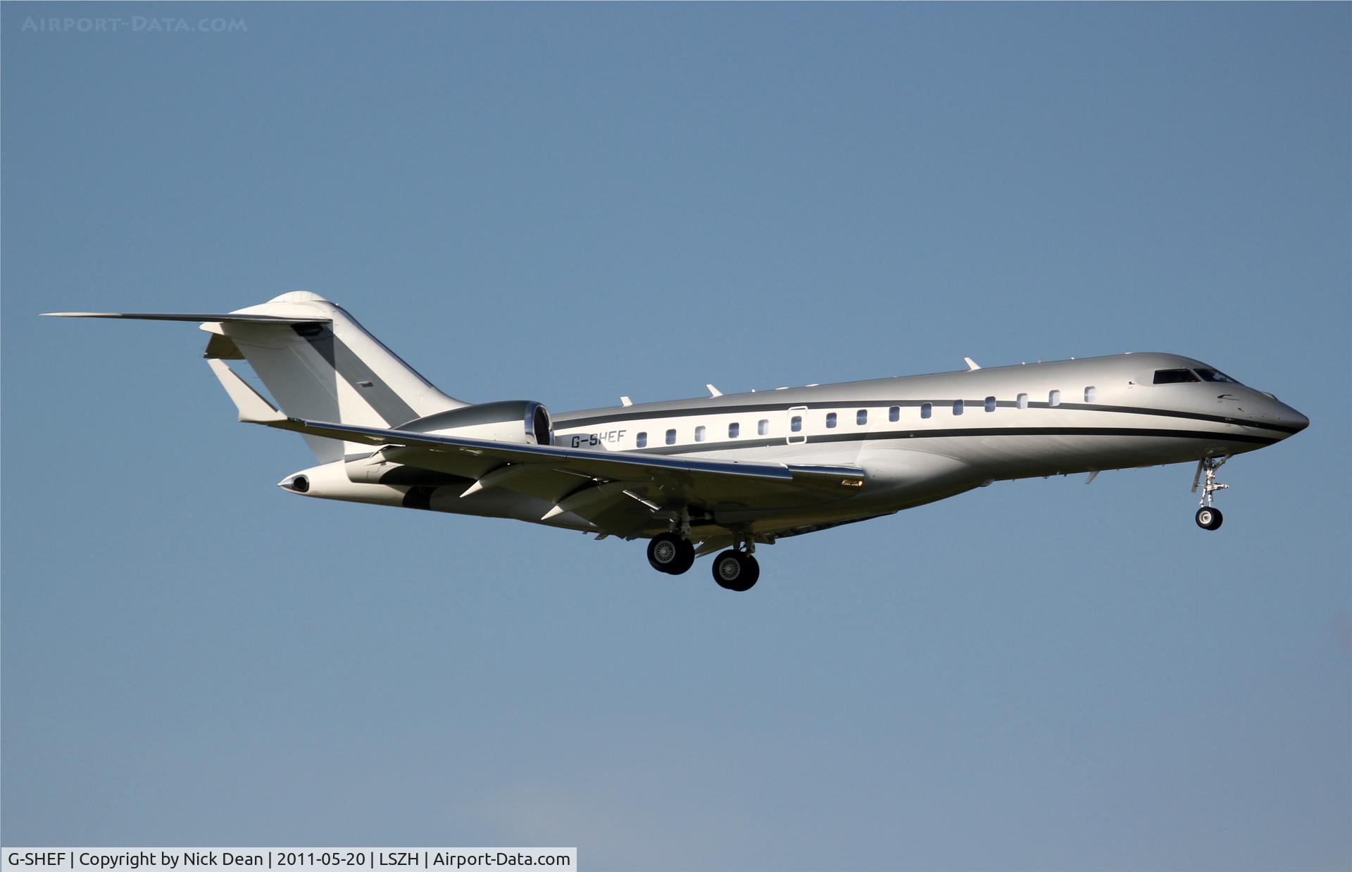 G-SHEF, 2008 Bombardier BD-700-1A10 Global Express C/N 9306, LSZH/ZRH