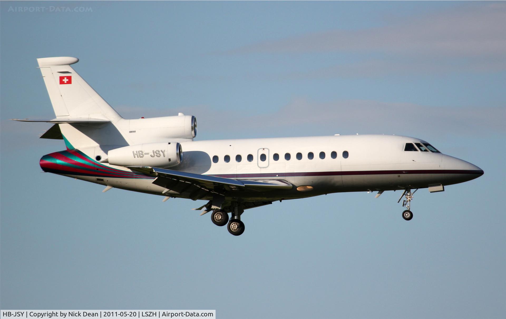 HB-JSY, 2001 Dassault Falcon 900EX C/N 96, LSZH/ZRH