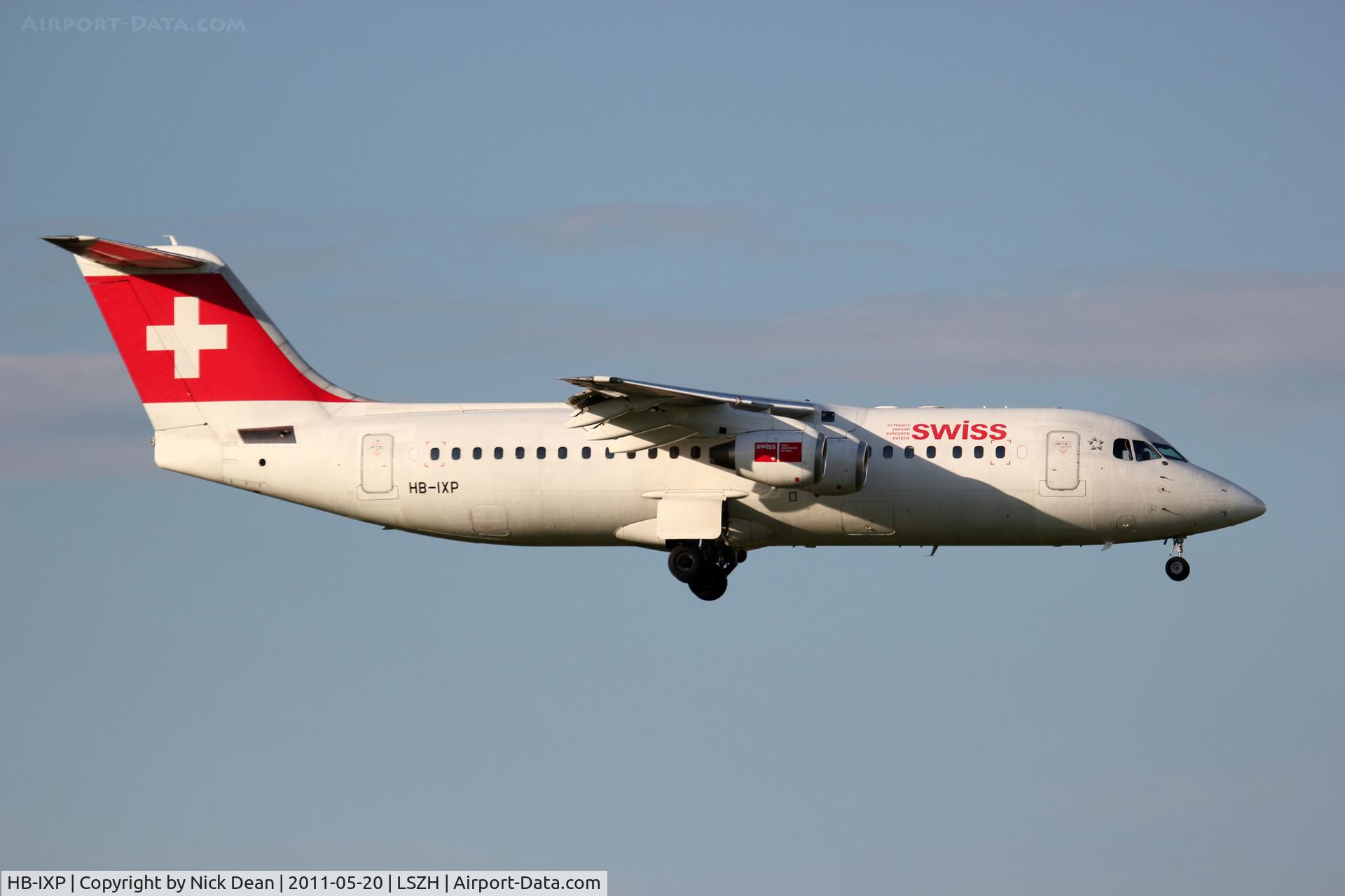 HB-IXP, 1996 British Aerospace Avro 146-RJ100 C/N E3283, LSZH/ZRH