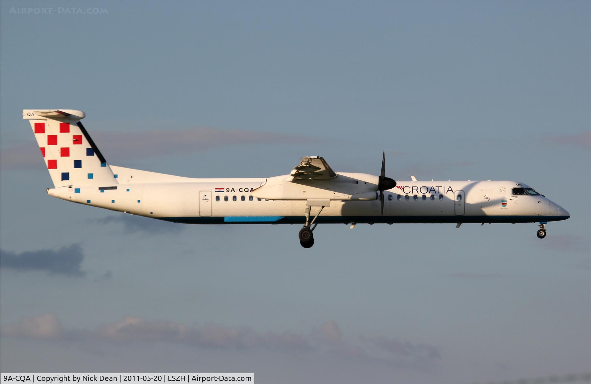 9A-CQA, 2008 De Havilland Canada DHC-8-402Q Dash 8 C/N 4205, LSZH/ZRH