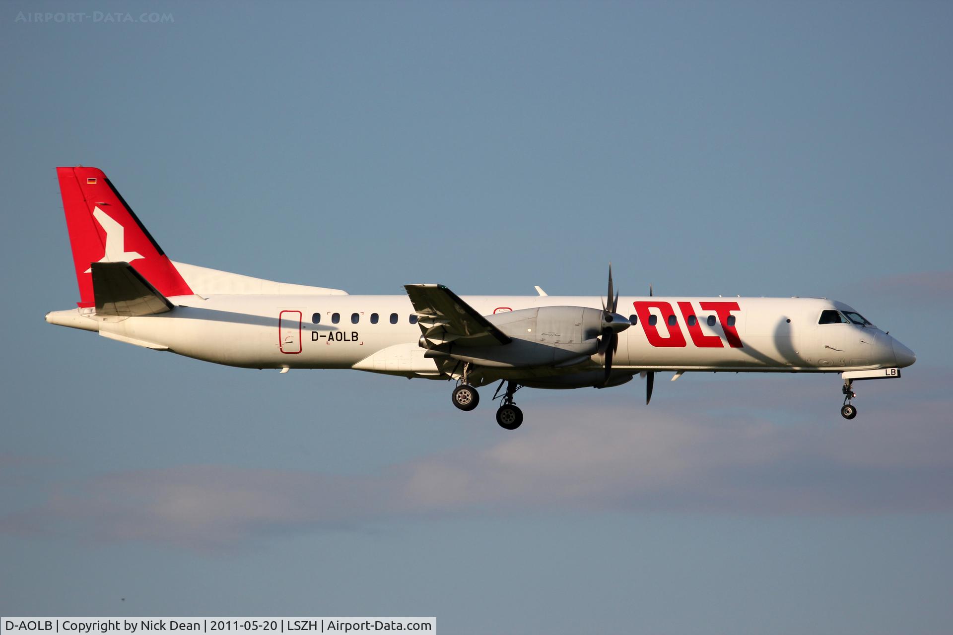 D-AOLB, 1994 Saab 2000 C/N 2000-005, LSZH/ZRH