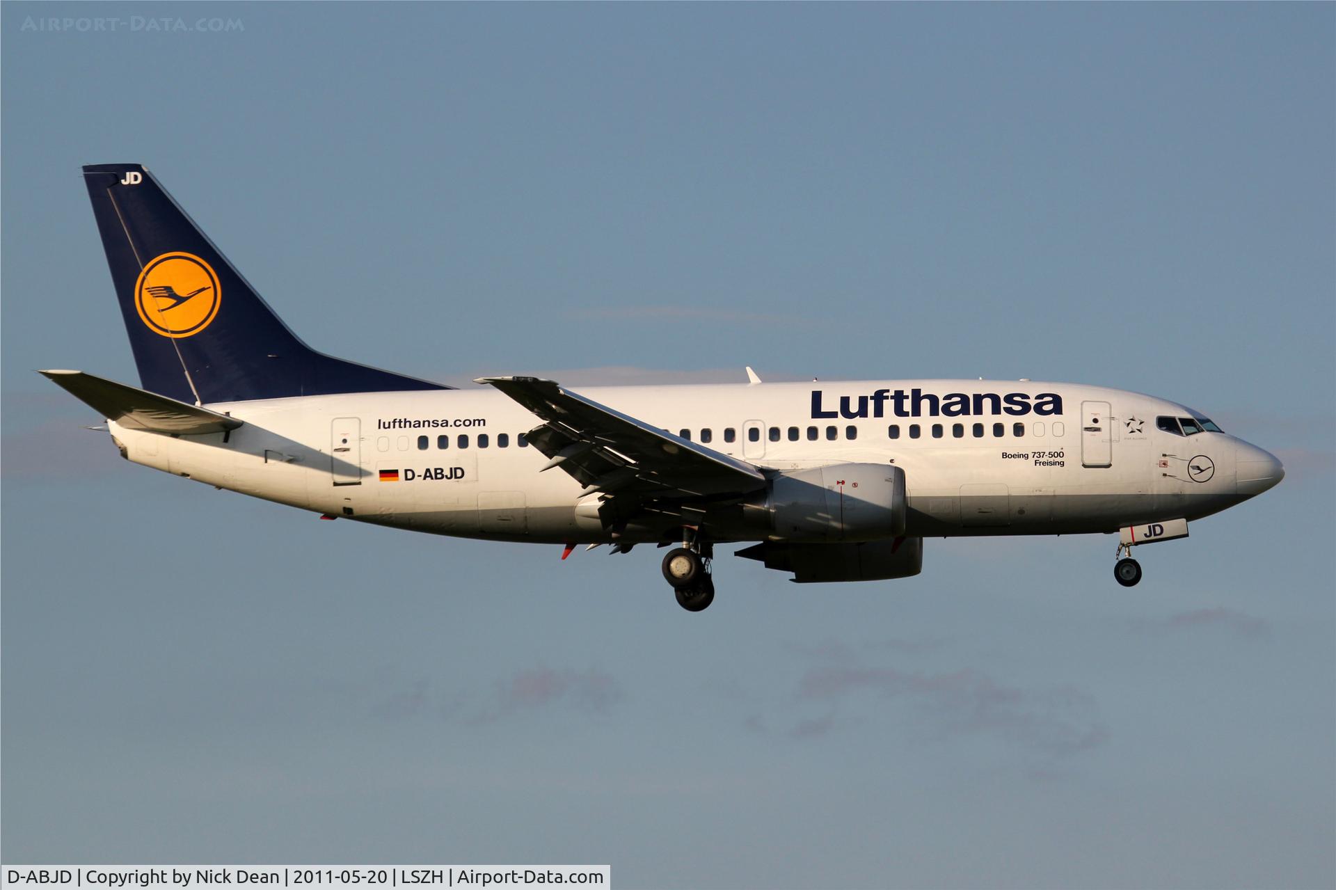 D-ABJD, 1991 Boeing 737-530 C/N 25309, LSZH/ZRH