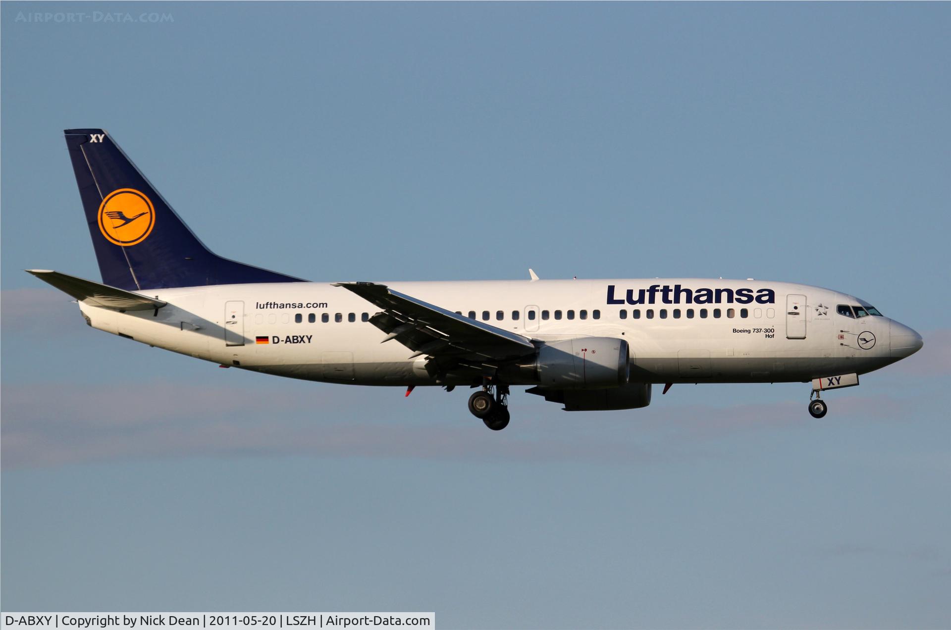 D-ABXY, 1989 Boeing 737-330 C/N 24563, LSZH/ZRH