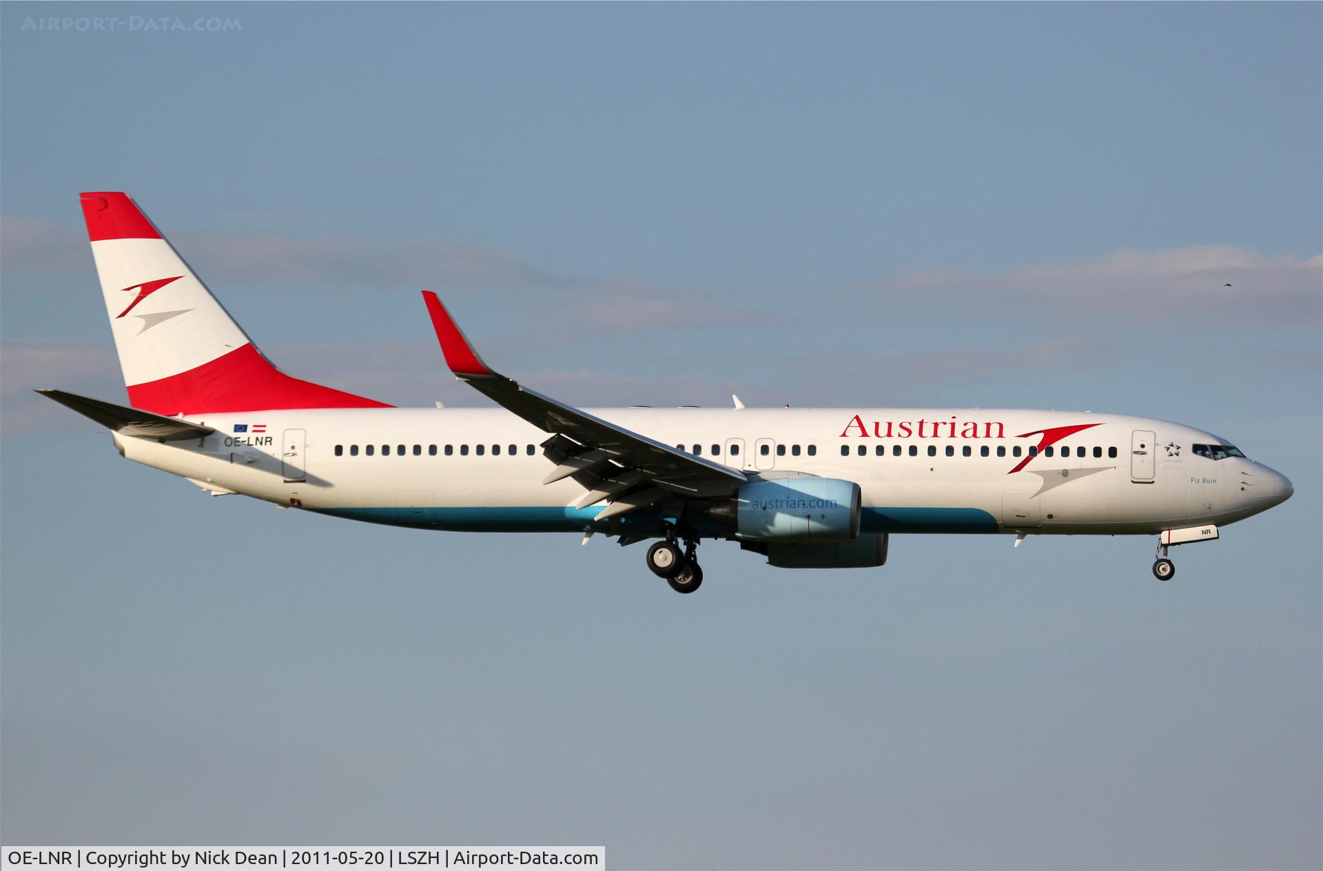 OE-LNR, 2005 Boeing 737-8Z9 C/N 33833, LSZH/ZRH