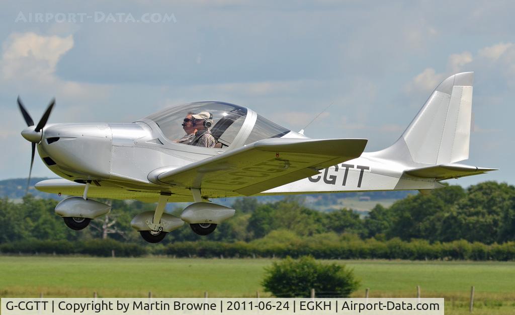 G-CGTT, 2011 Aerotechnik EV-97 Eurostar SL C/N LAA315B-14985, SHOT AT HEADCORN - LOVELY NEW AIRCRAFT!