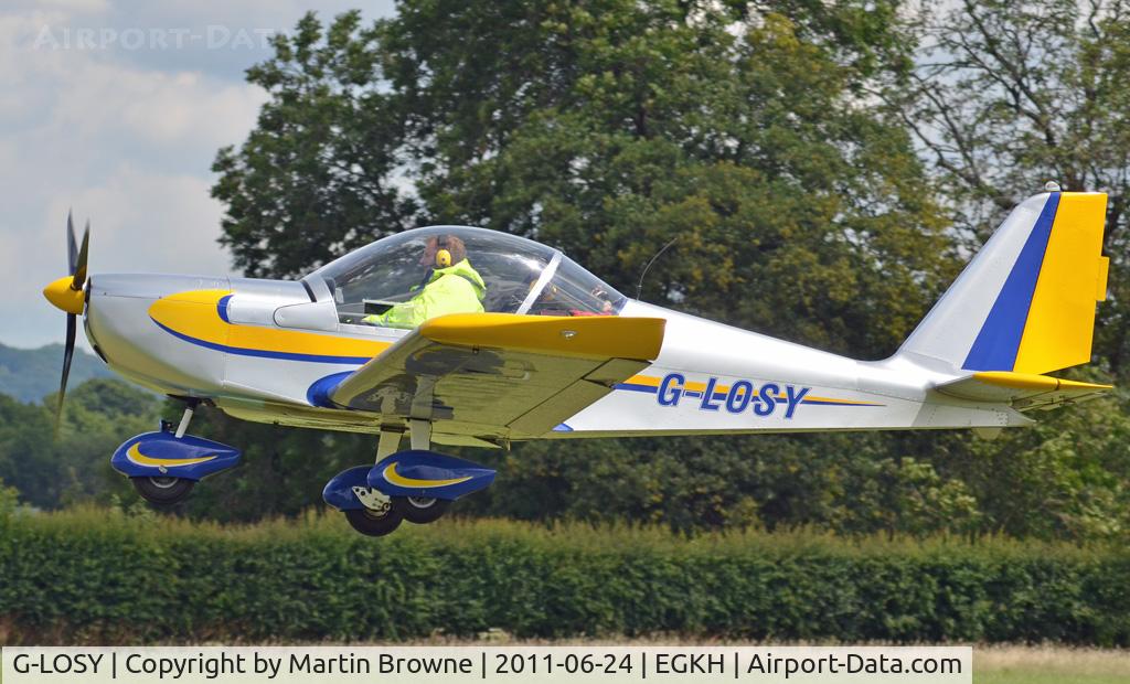 G-LOSY, 2004 Aerotechnik EV-97 Eurostar C/N PFA 315-14161, SHOT AT HEADCORN