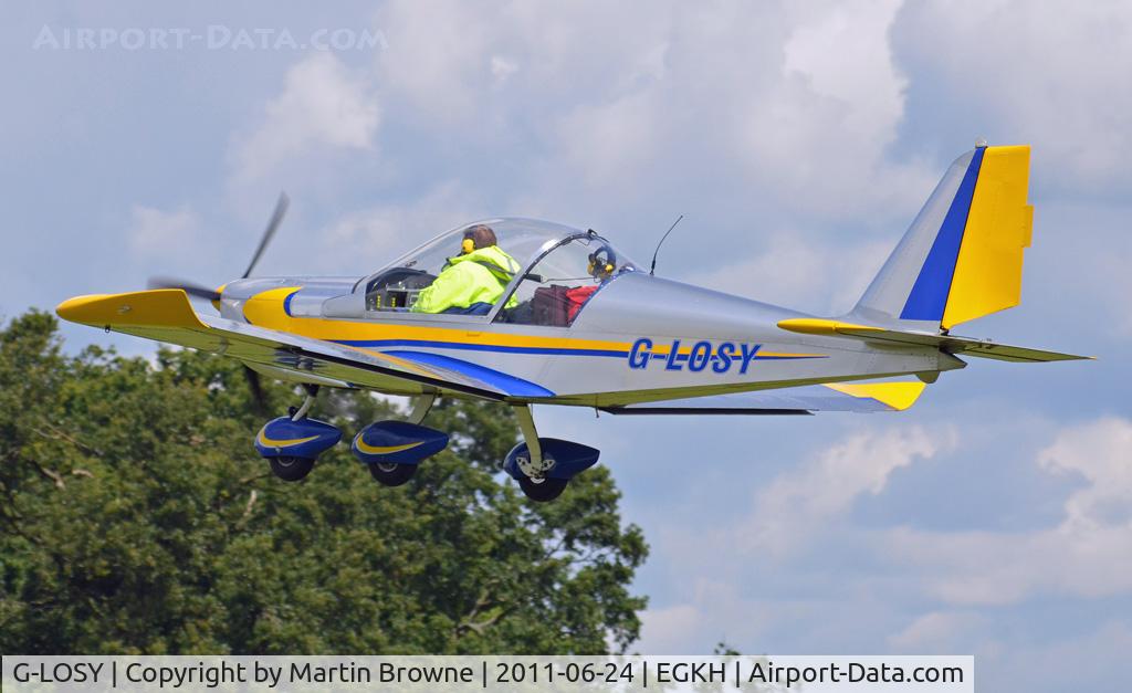 G-LOSY, 2004 Aerotechnik EV-97 Eurostar C/N PFA 315-14161, SHOT OVER HEADCORN