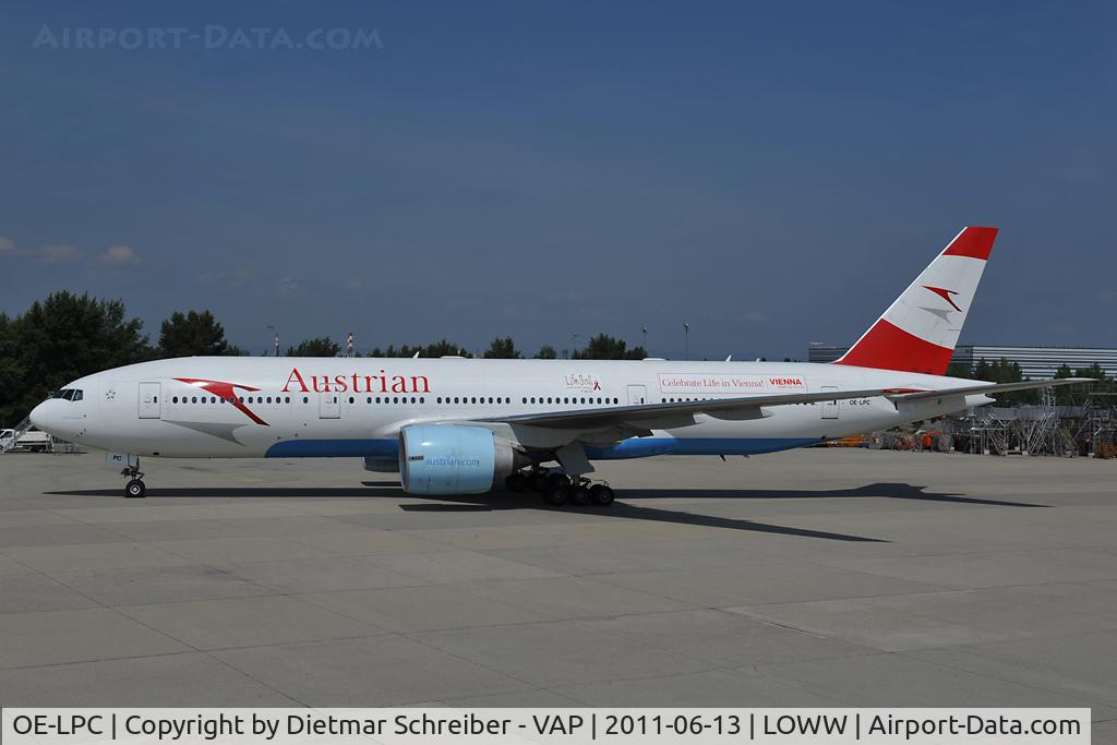 OE-LPC, 2002 Boeing 777-2Z9/ER C/N 29313, Autsrian Airlines Boeing 777-200