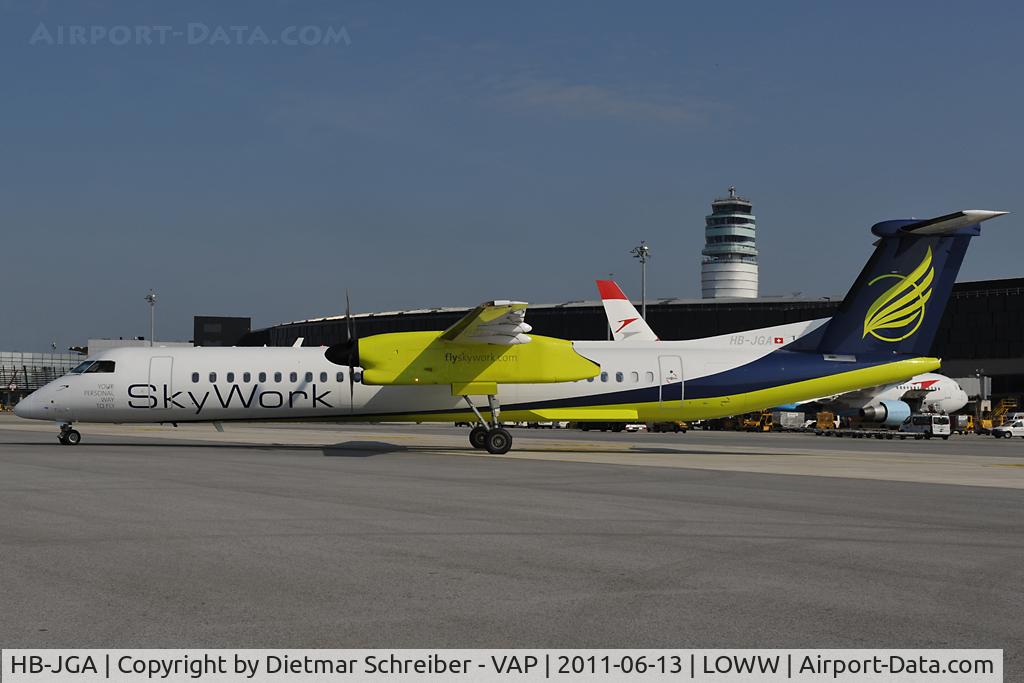 HB-JGA, 2008 De Havilland Canada DHC-8-402Q Dash 8 Dash 8 C/N 4198, Skyworks Dash 8-400