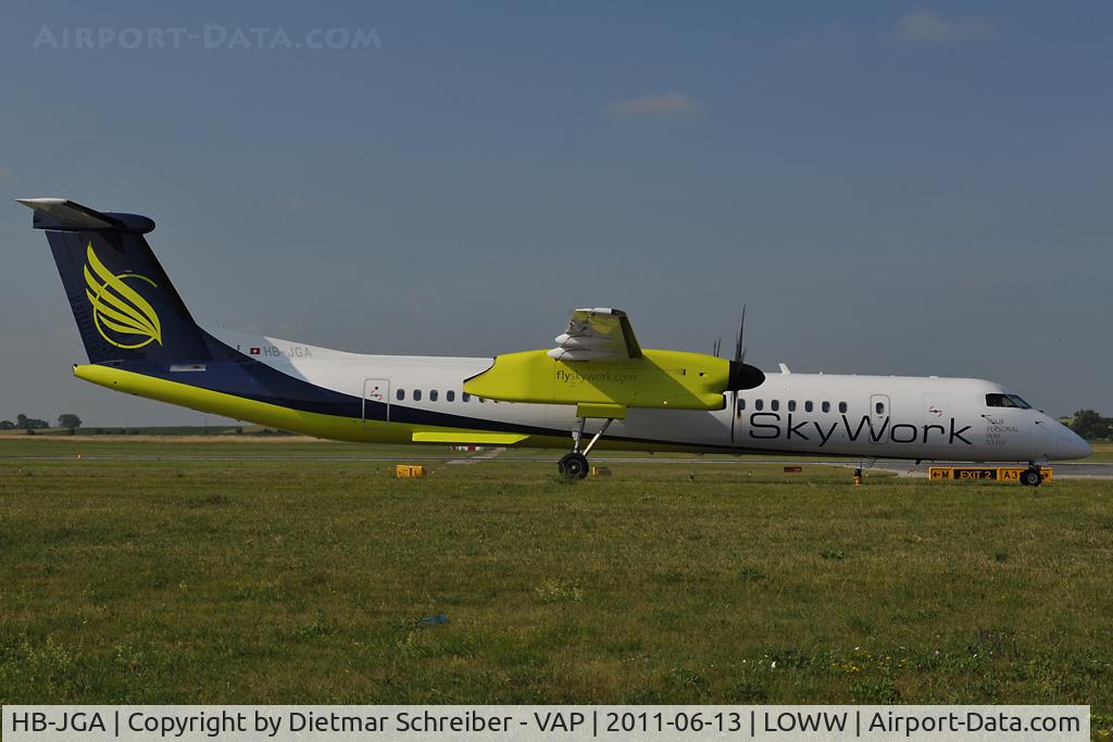 HB-JGA, 2008 De Havilland Canada DHC-8-402Q Dash 8 Dash 8 C/N 4198, Skyworks Dash 8-400