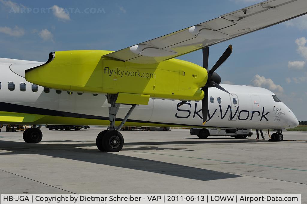 HB-JGA, 2008 De Havilland Canada DHC-8-402Q Dash 8 Dash 8 C/N 4198, Skyworks Dash 8-400