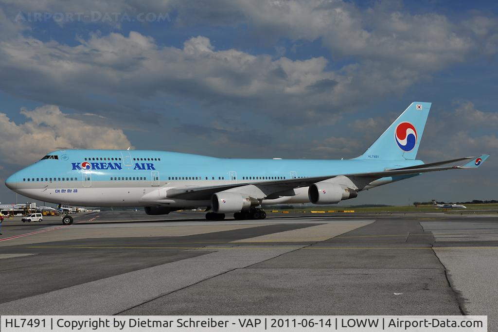 HL7491, Boeing 747-4B5 C/N 27341, Koran Air Boeing 747-400