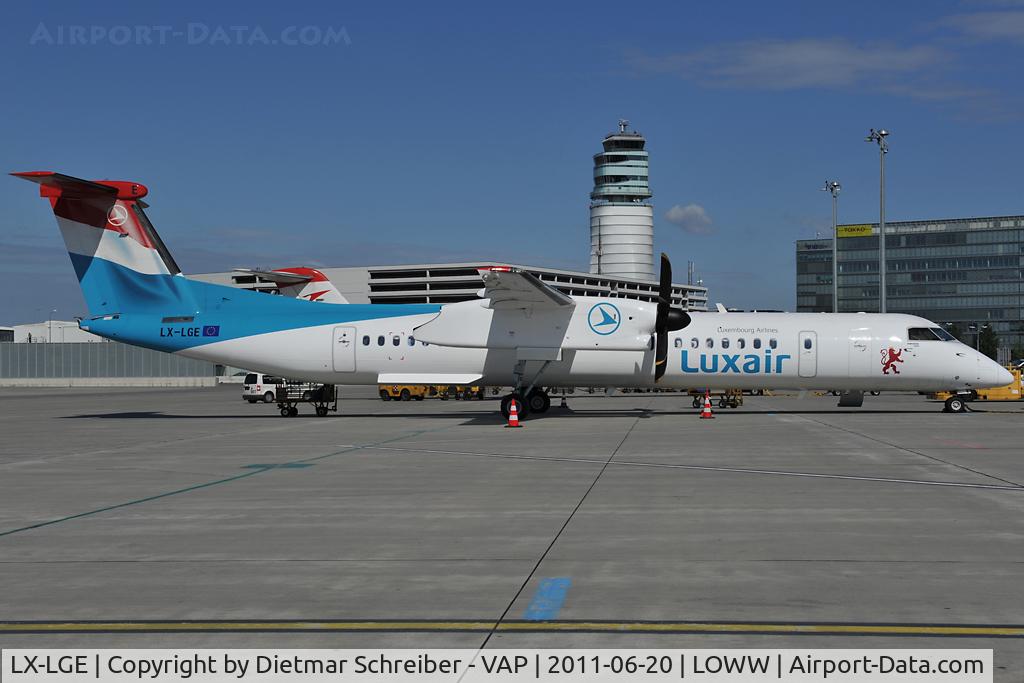 LX-LGE, 2009 De Havilland Canada DHC-8-402Q Dash 8 C/N 4284, Luxair Dash 8-400