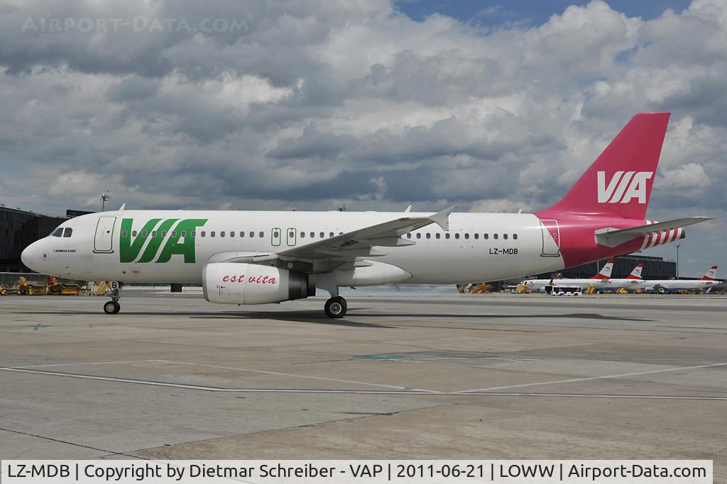 LZ-MDB, 2007 Airbus A320-214 C/N 3125, VIA AIrbus 320