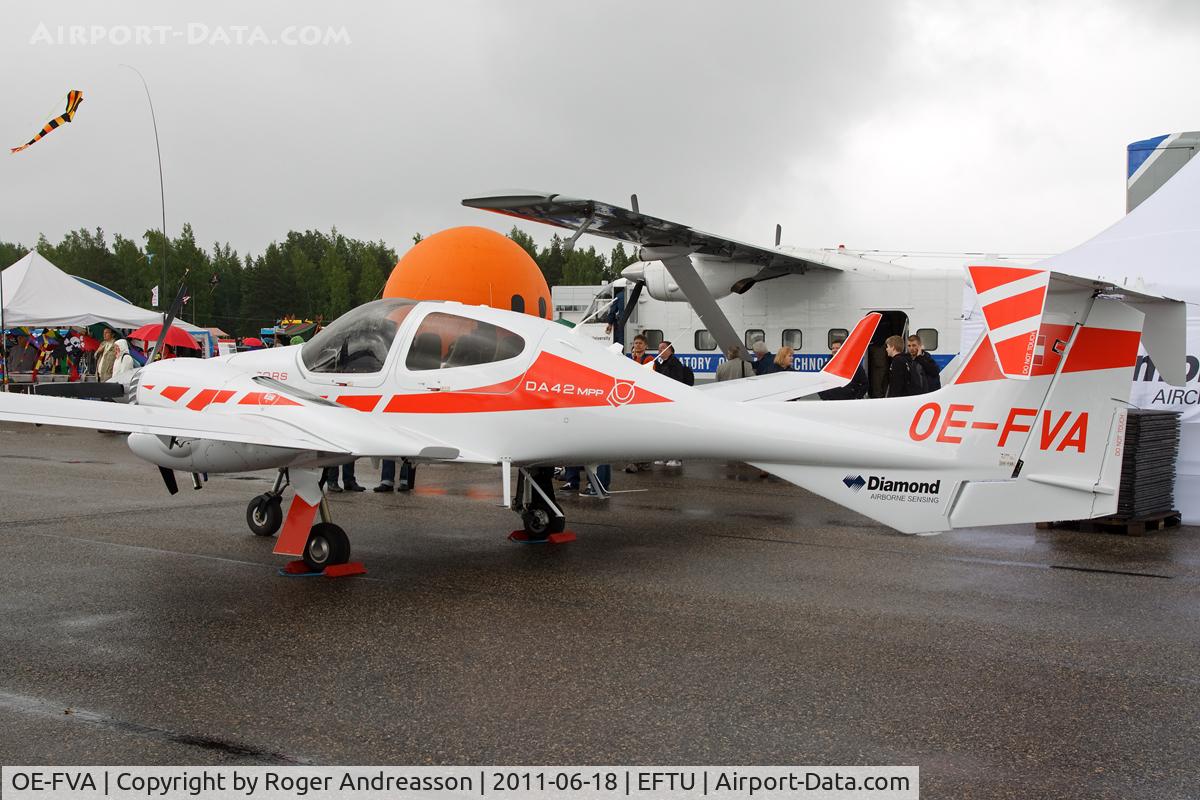 OE-FVA, 2008 Diamond DA-42MPP Twin Star C/N 42.M011, On display at Turku Air Show