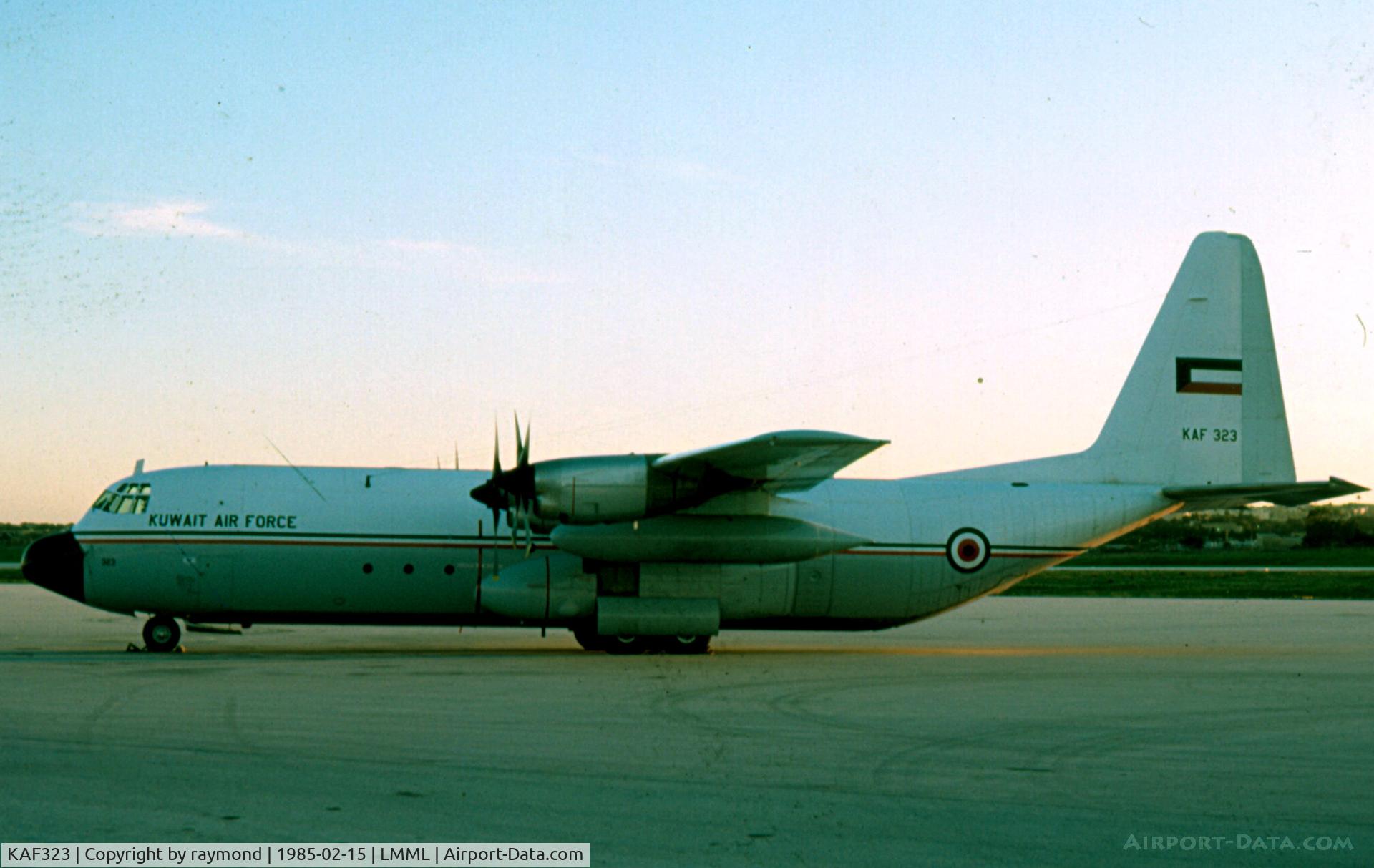 KAF323, 1983 Lockheed L-100-30 Hercules (L-382G) C/N 382-4951, L-100 Hercules KAF323 Kuwait Air Force