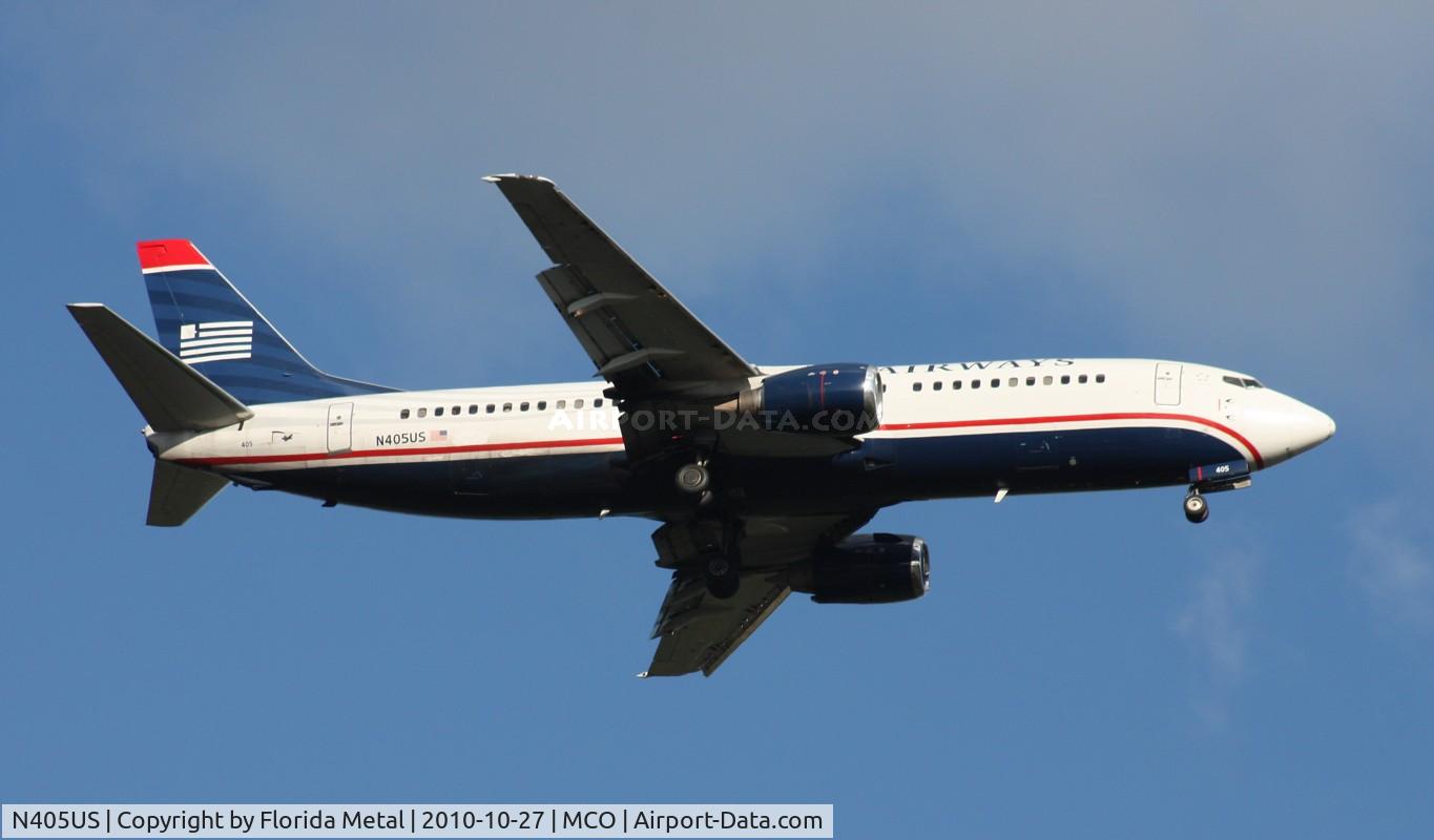 N405US, 1989 Boeing 737-401 C/N 23885, US Airways 737