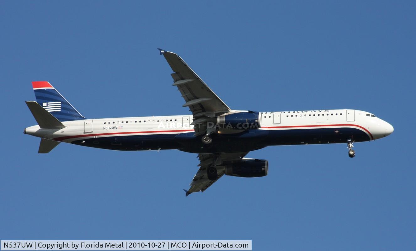 N537UW, 2009 Airbus A321-231 C/N 4041, US Airways A321