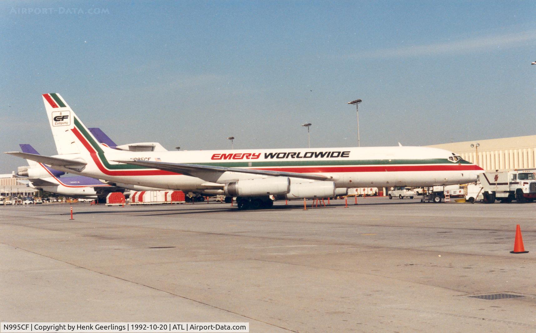 N995CF, 1968 Douglas DC-8-62F C/N 46024, Emery  Worldwide