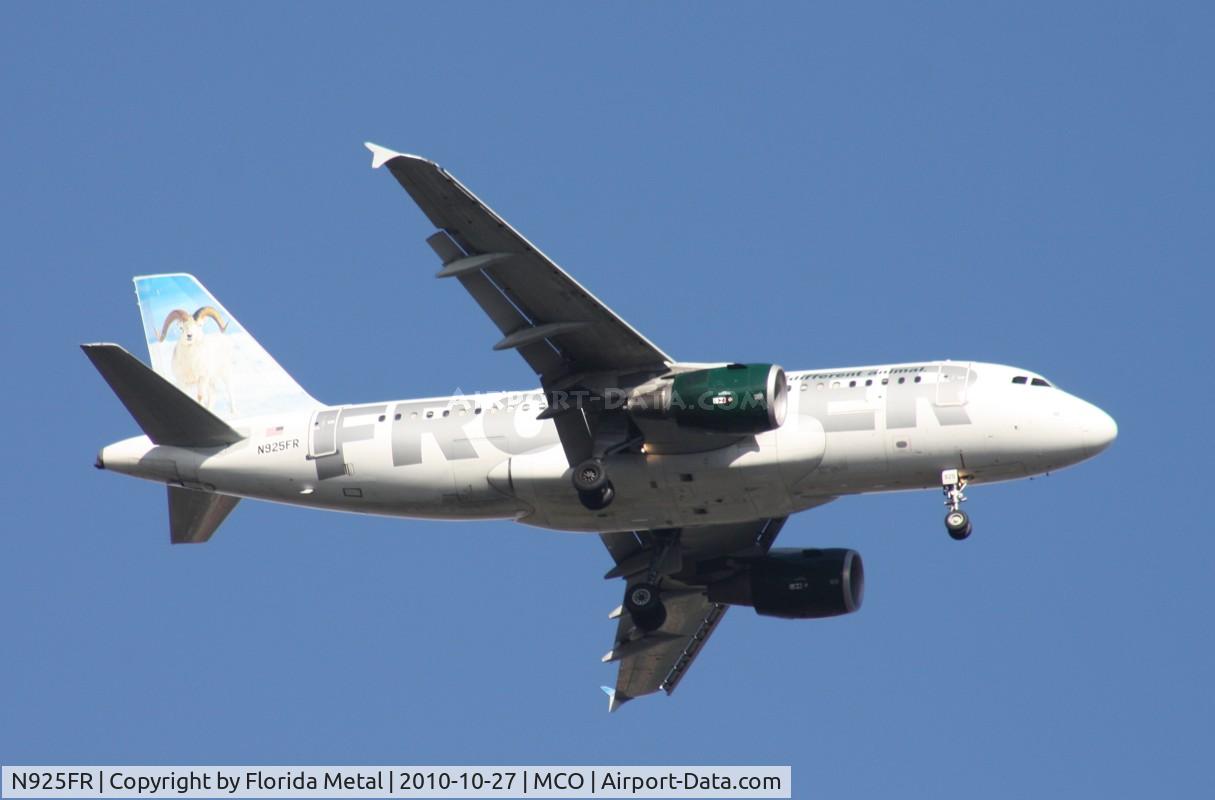 N925FR, 2004 Airbus A319-111 C/N 2103, Frontier's Dale