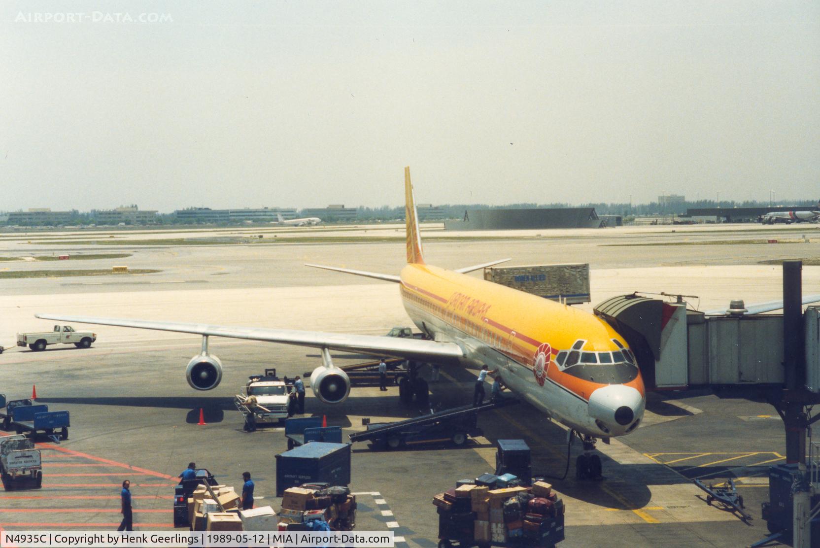 N4935C, 1968 Douglas DC-8-63 C/N 45931, Surinam Airways