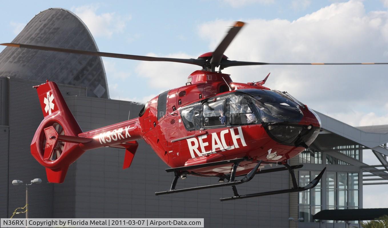 N36RX, Eurocopter EC-135P-2+ C/N 0859, EC 135 leaving Heliexpo Orlando