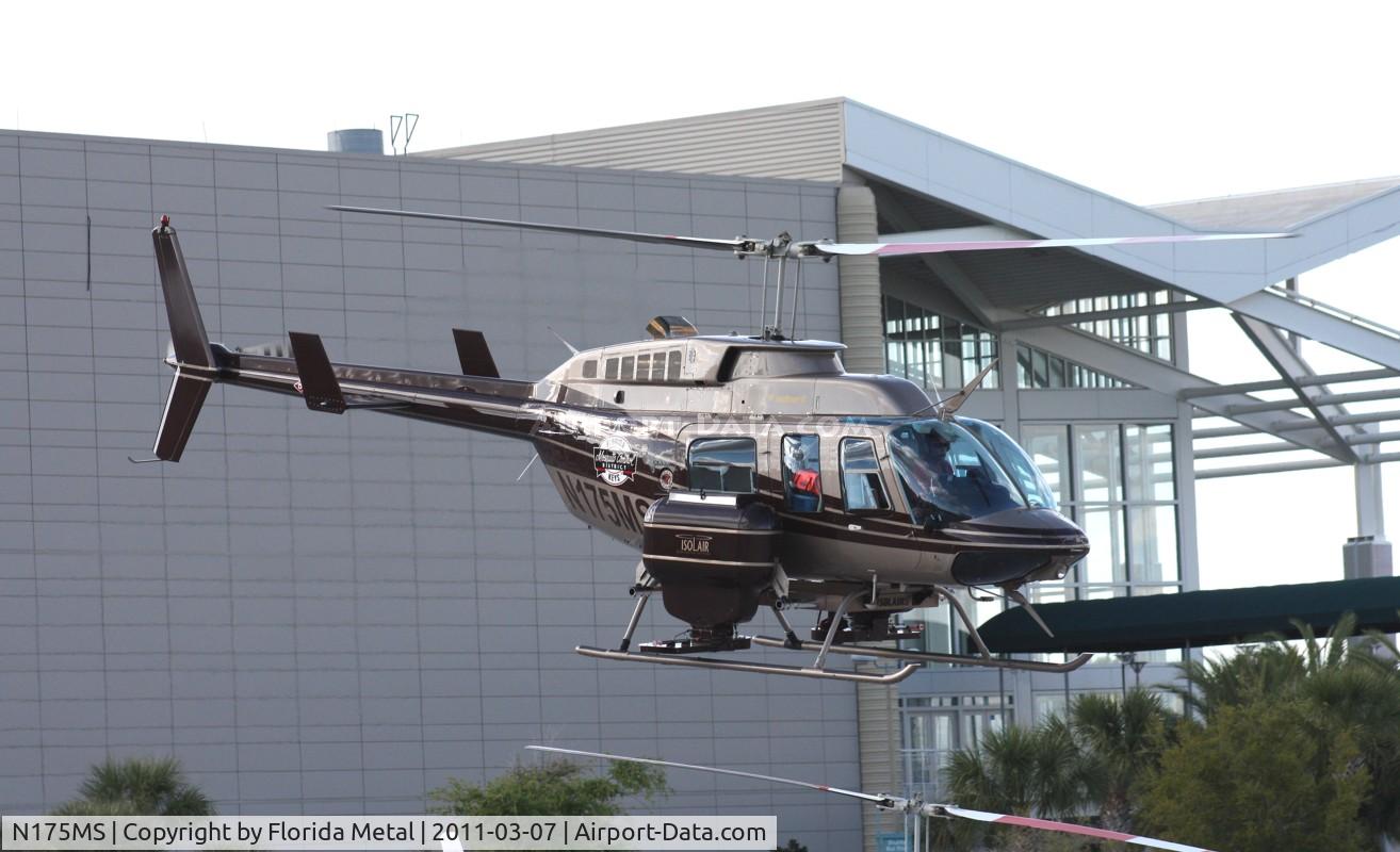 N175MS, 2006 Bell 206L-4 LongRanger IV LongRanger C/N 52326, Bell 206 leaving Heliexpo Orlando