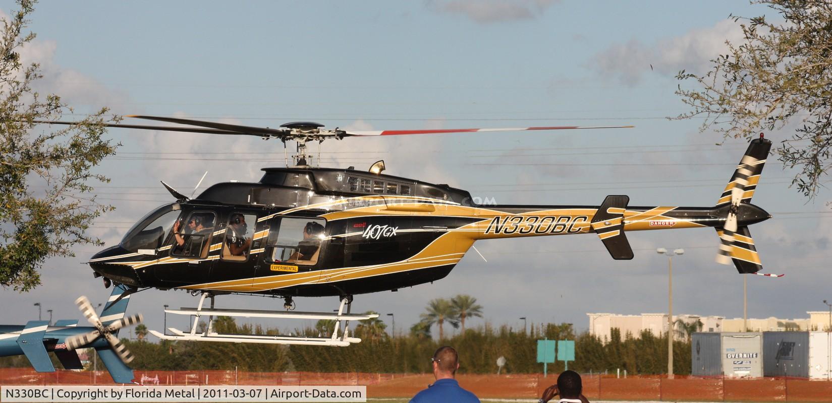 N330BC, 2006 Bell 407 C/N 53717, Bell 407 leaving Heliexpo Orlando