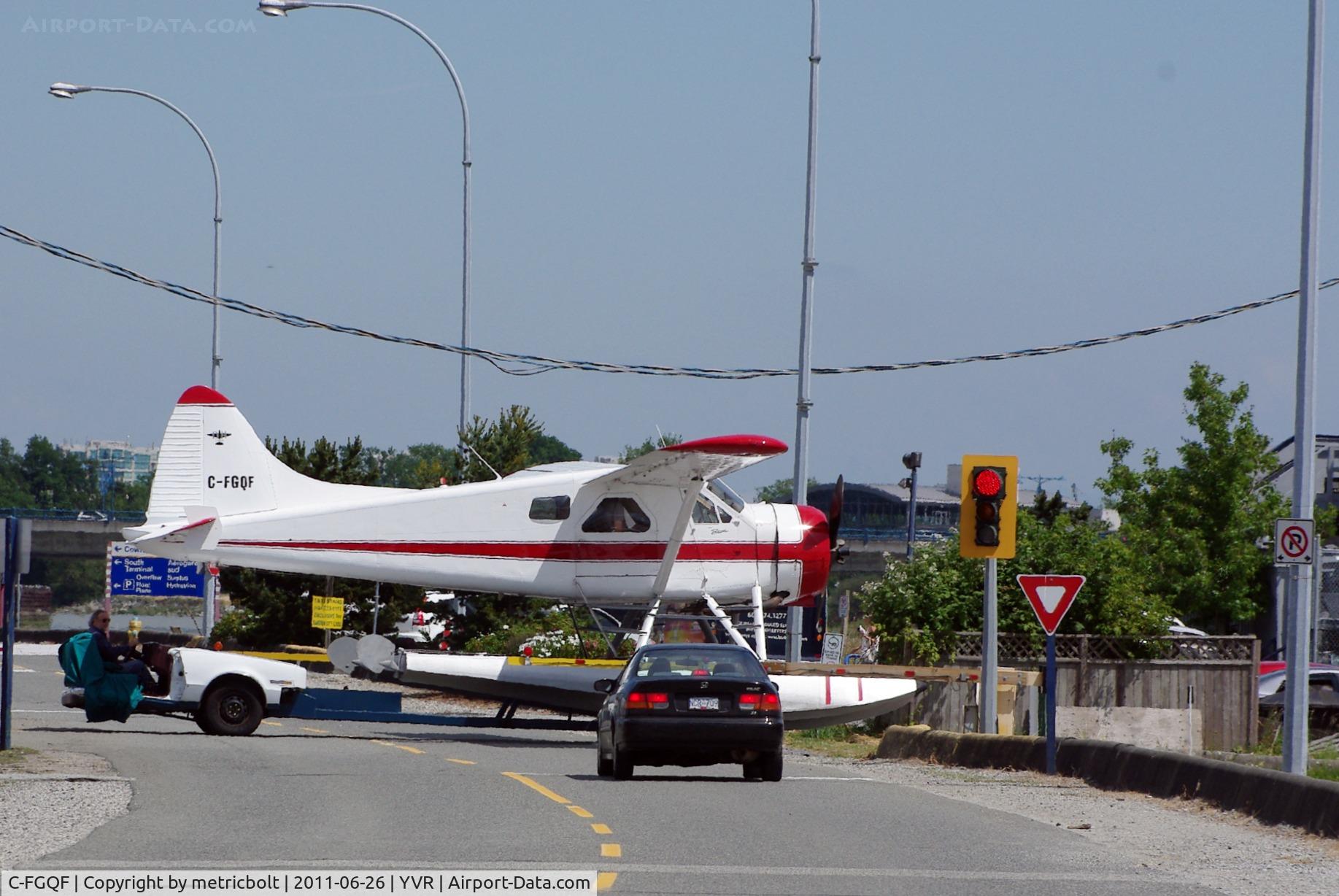 C-FGQF, 1950 De Havilland Canada DHC-2 Beaver Mk.1 C/N 81, Being pushed onto the departure ramp